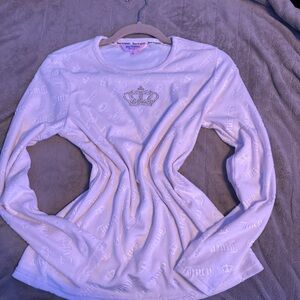 Juicy Couture White Long Sleeve Top
